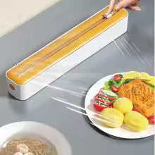 Dispenser Pellicola 2-in-1 – Organizzatore da Cucina con Taglierina