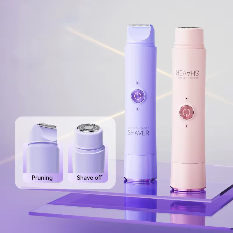 2-in-1 Electric Shaver for Women – Painless Hair Removal