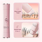 2-in-1 Electric Shaver for Women – Painless Hair Removal