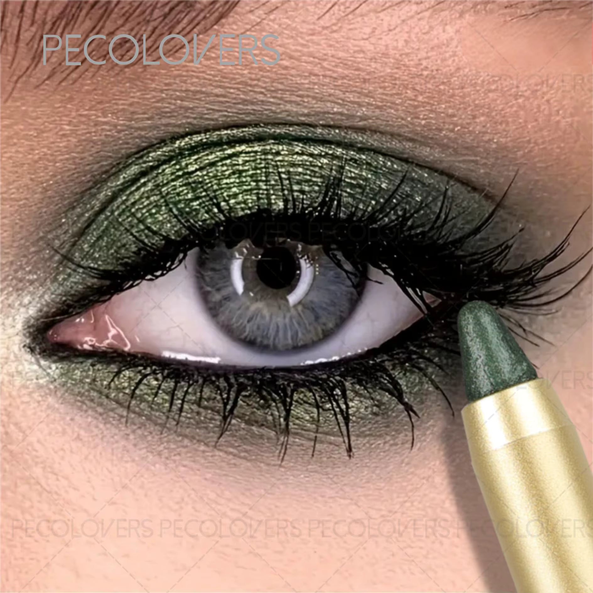 PECOLOVERS Matita Ombretto Metallica – Verde Smeraldo | Smoky Eye Drammatico in 60 Secondi