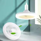 Lampadina Ventilatore LED 2 in 1 – Fresco e Luce con un Solo Attacco | Installazione in 30 Secondi