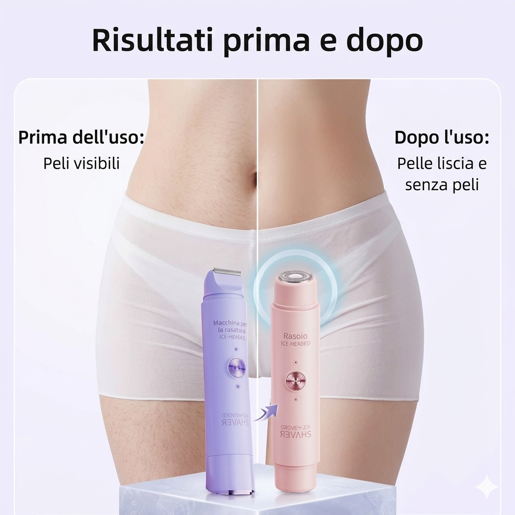 2-in-1 Electric Shaver for Women – Painless Hair Removal