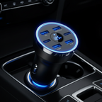 Caricatore in auto con LED blu