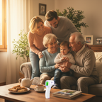 Famiglia italiana tre generazioni