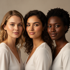 Tre donne diverse tonalità pelle