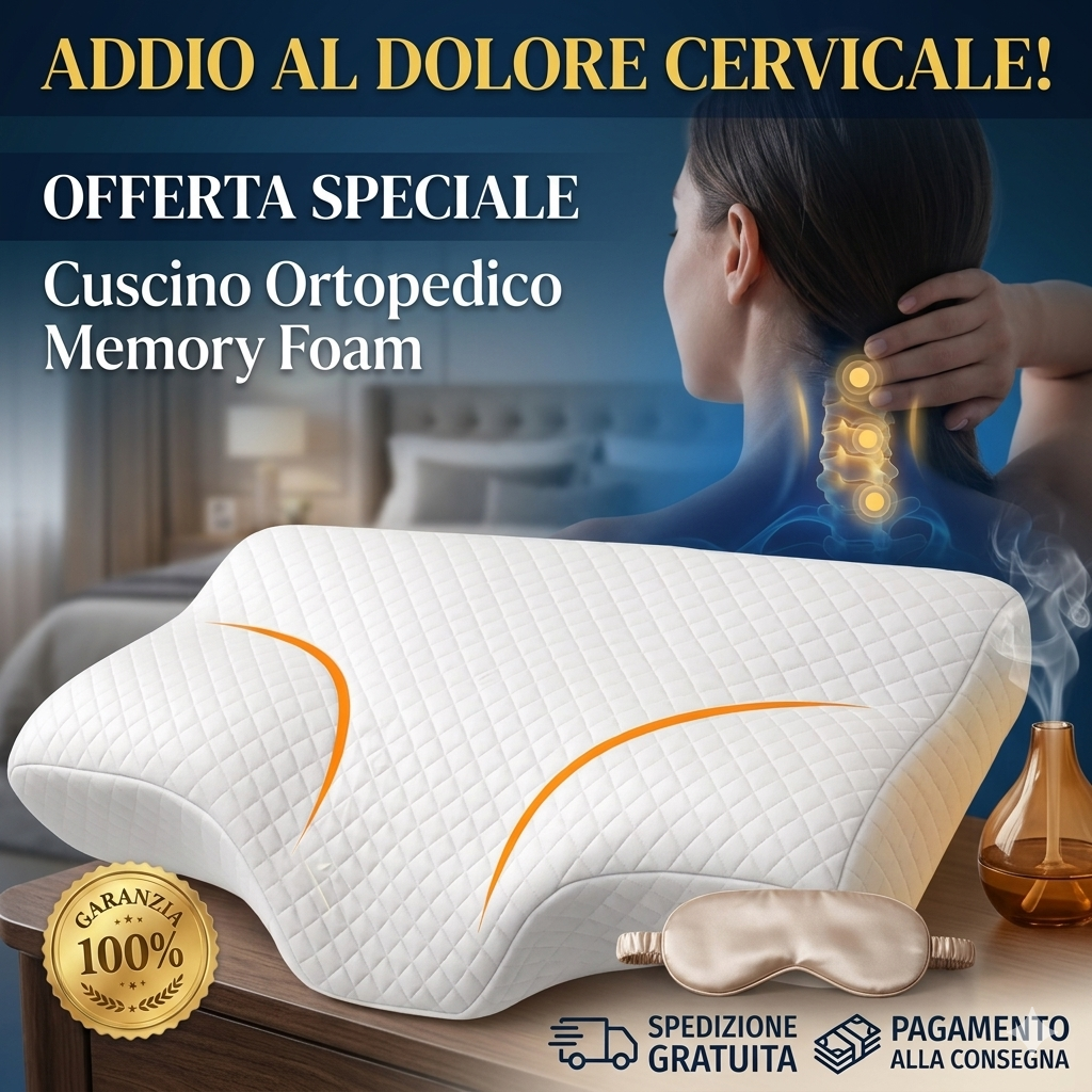 Cuscino Ortopedico Cervicale in Memory Foam