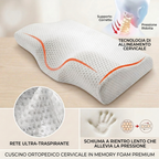 Cuscino Ortopedico Cervicale in Memory Foam