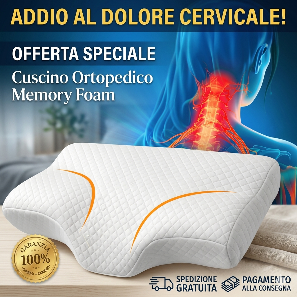 Cuscino Ortopedico Cervicale in Memory Foam
