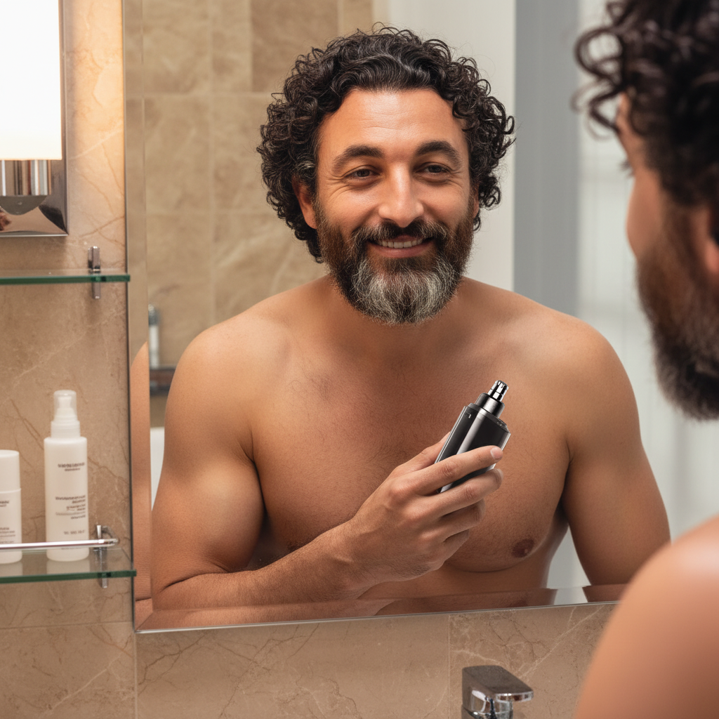 Uomo italiano curato e sicuro