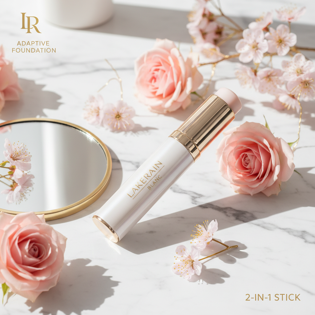 Lakerain™ White Stick 2-in-1 – Adaptive Foundation