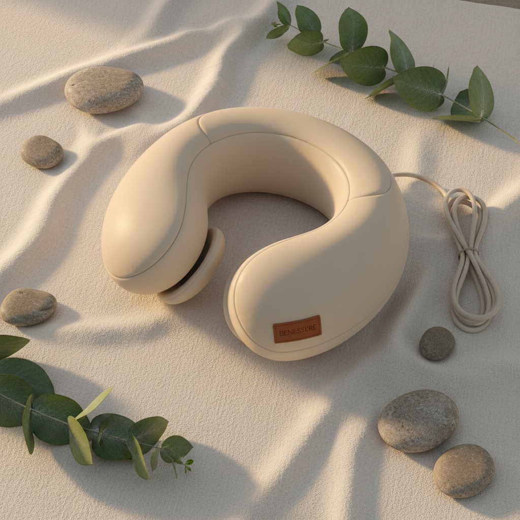 Massaggiatore Cervicale Elettrico – Cuscino Massaggio Collo e Schiena con Calore